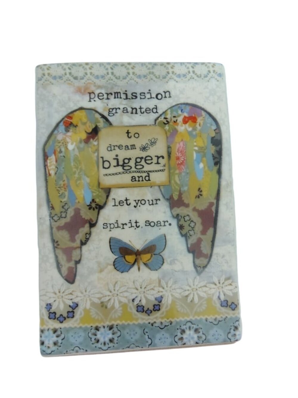 Demdaco Kelly Rae Roberts Ceramic Desk Art Wings, Butterfly Spirit Soar Dream